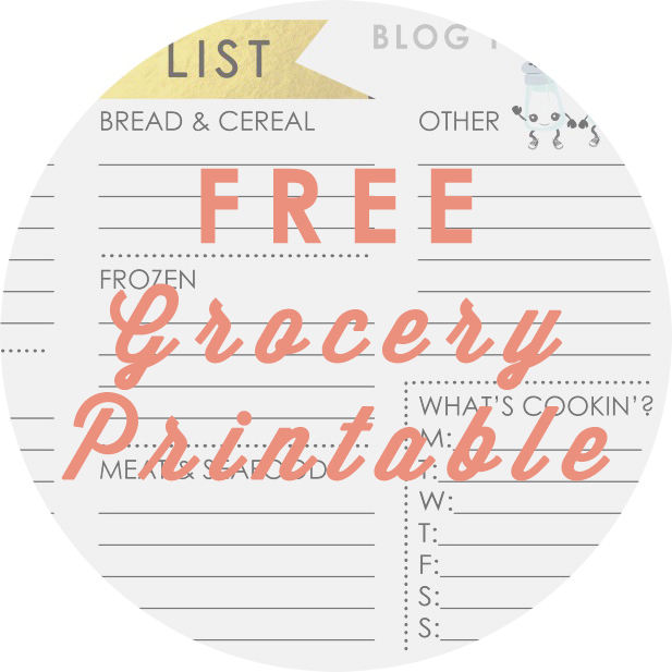 Free Grocery List Printable