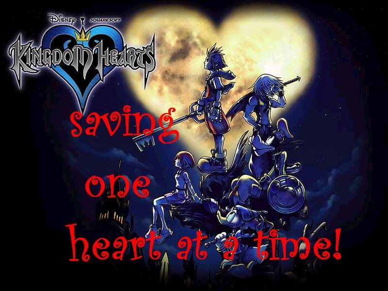 Kingdom Hearts saving one heart at a time (c) Scanman1991 fiber one saving