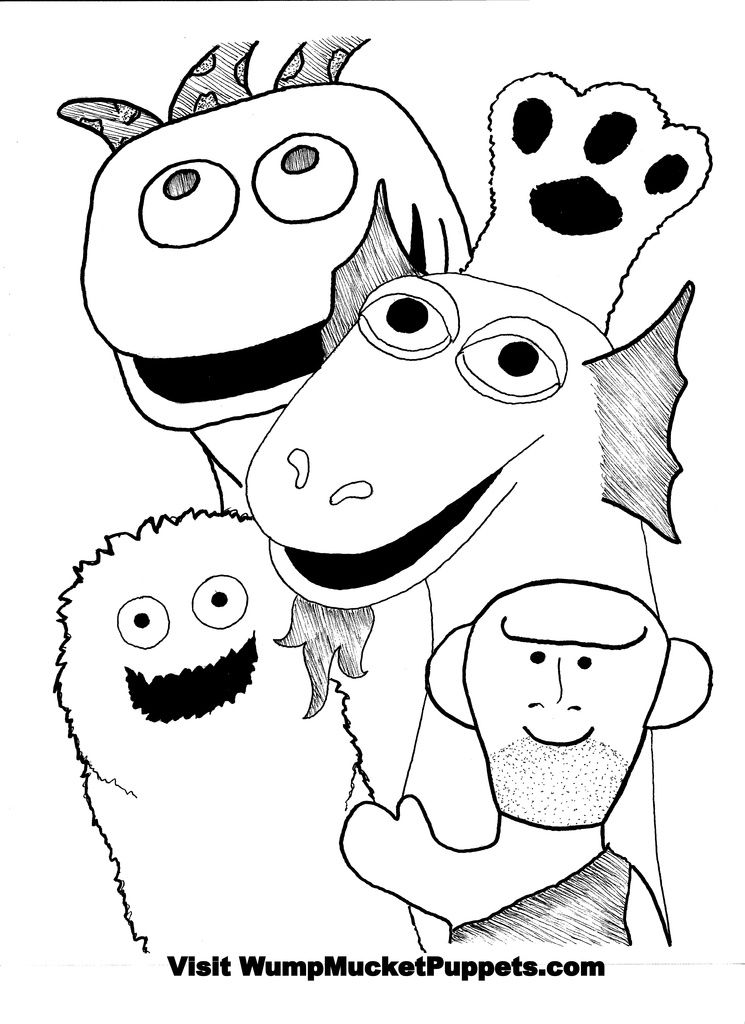 Wump Mucket Puppets 2014 coloring page