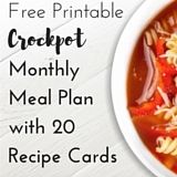 Free Printable Monthly Meal Plan