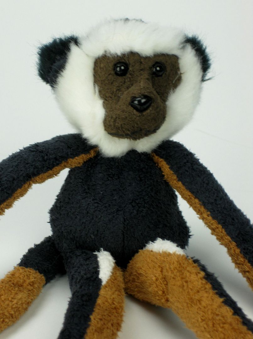 velcro monkey plush