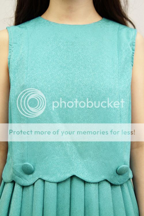 vintage turquoise green scallop cut out skater flare skirt mini