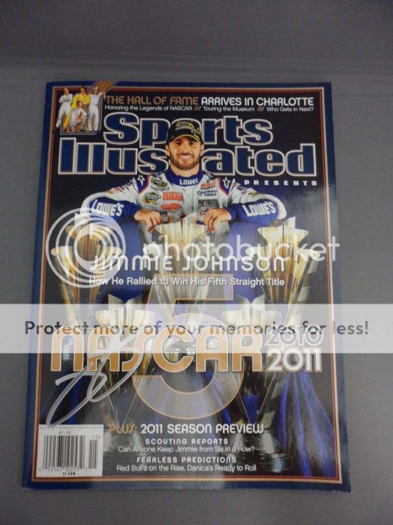 Commemorate Jimmies 5th Sprint Cup Championship with this autographed 